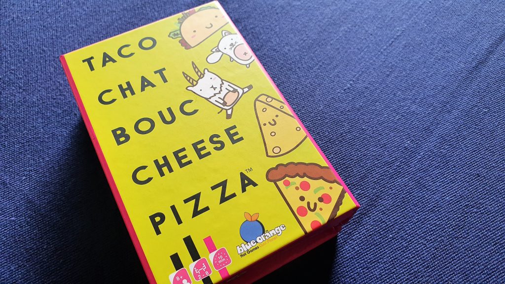 Taco Chat Bouc Cheese Pizza - Test jeu de société - Akoa Tujou
